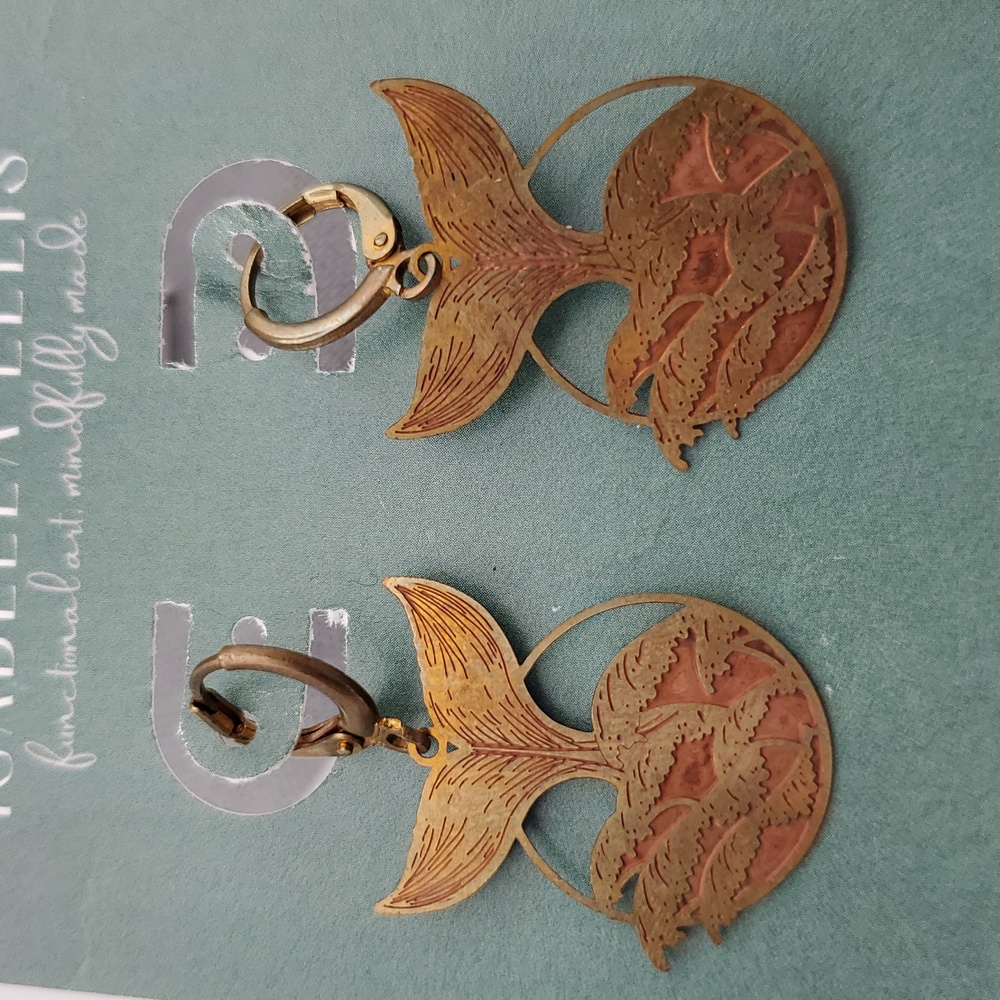 Bronze Whale Earrings 🐳 🐋